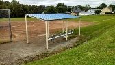 Sports and Recreation Associates installed dugouts and ball field equipment at Westmoreland City Park, North Huntingdon Township, Westmoreland County, PA